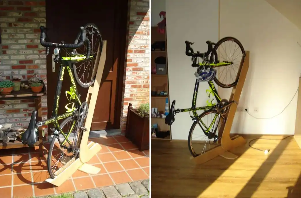 Wood Bike Rack DIY