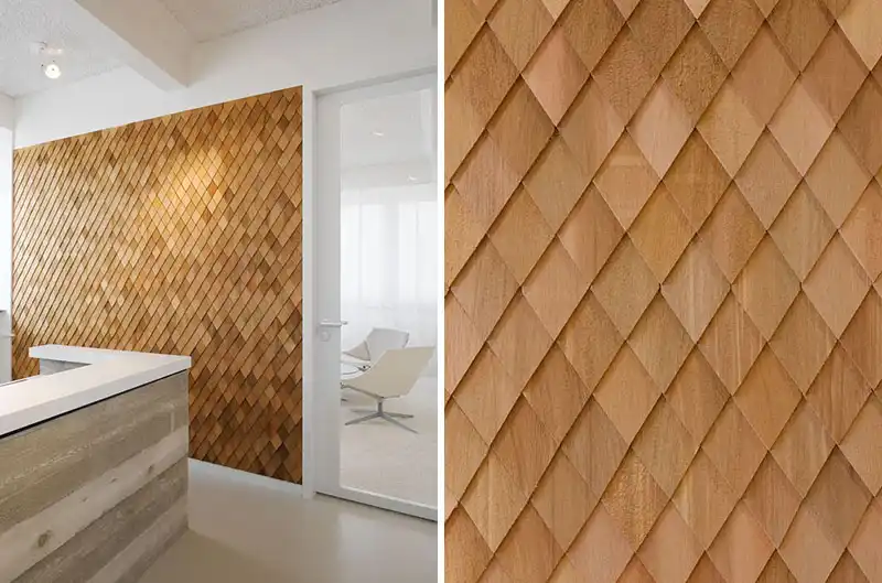 Wood Shingles Decorative Wall Art