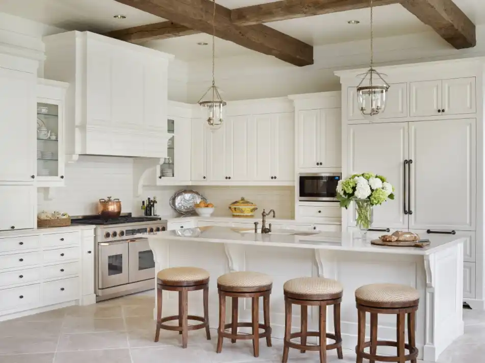 Wood beams ceiling design