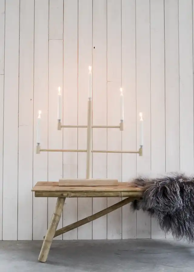 Wood candelabra project