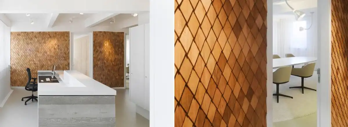 Wood slice decorative panels