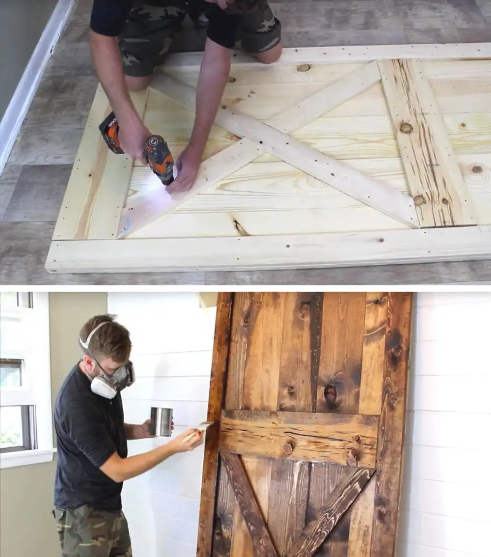 Wooden DIY barn door