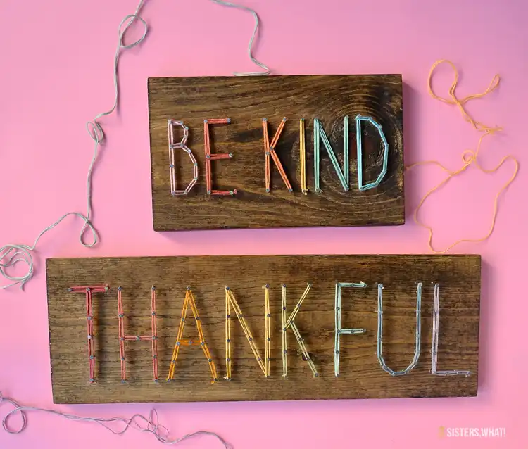 Word string art project