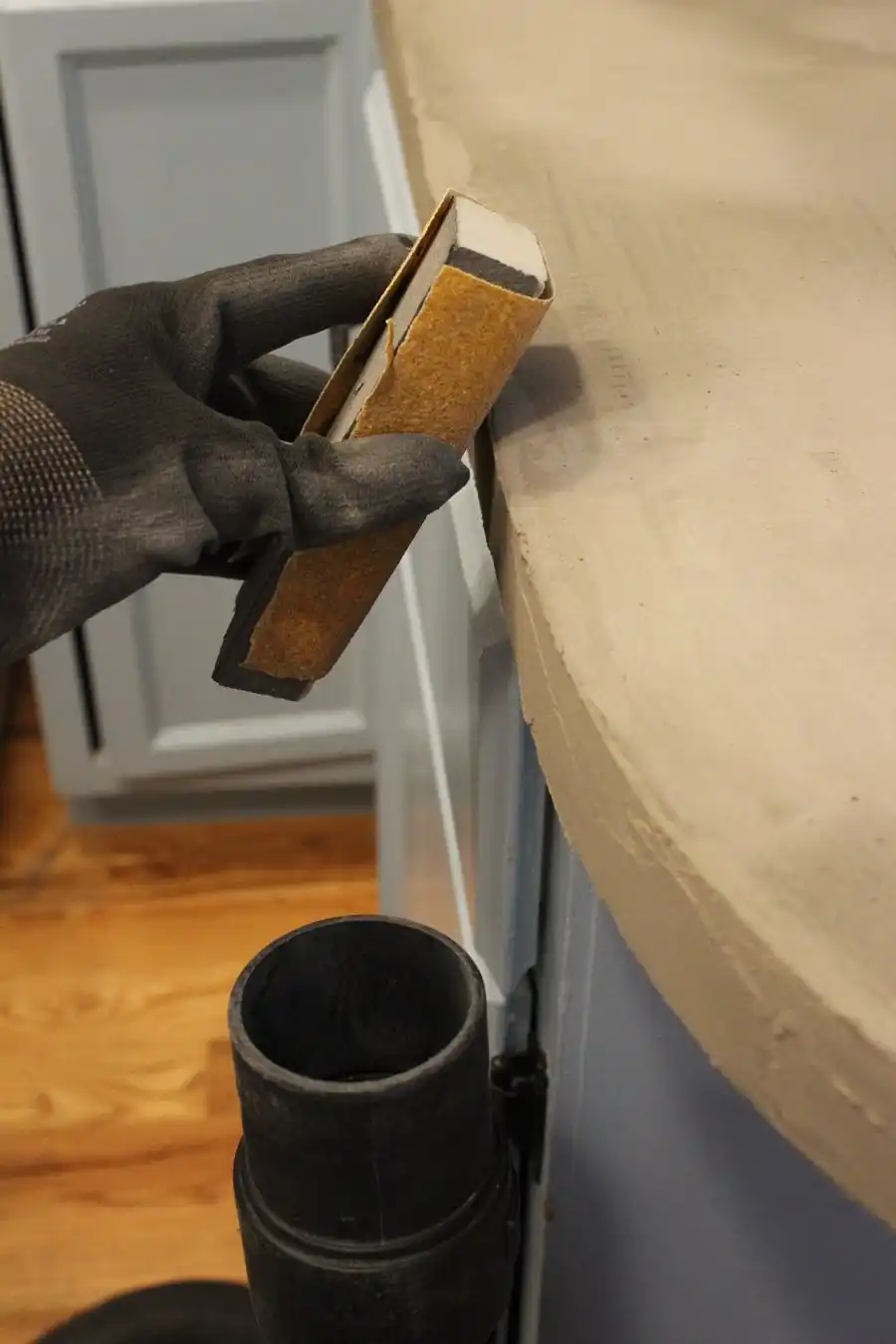 Wrap your sandpaper around