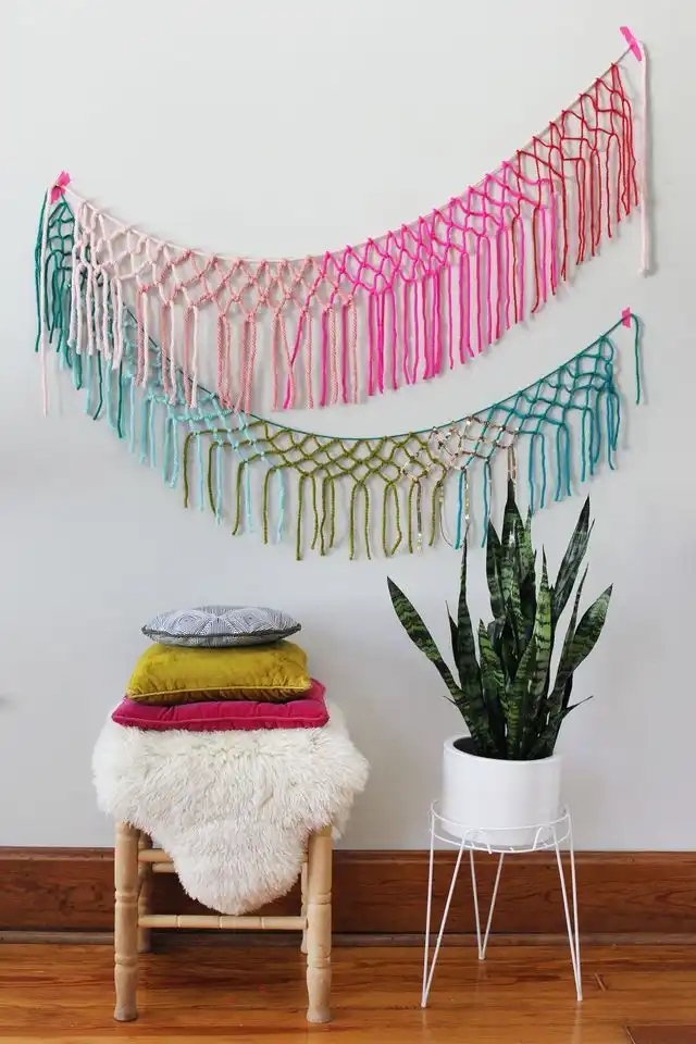 Yarn macrame Wall Art