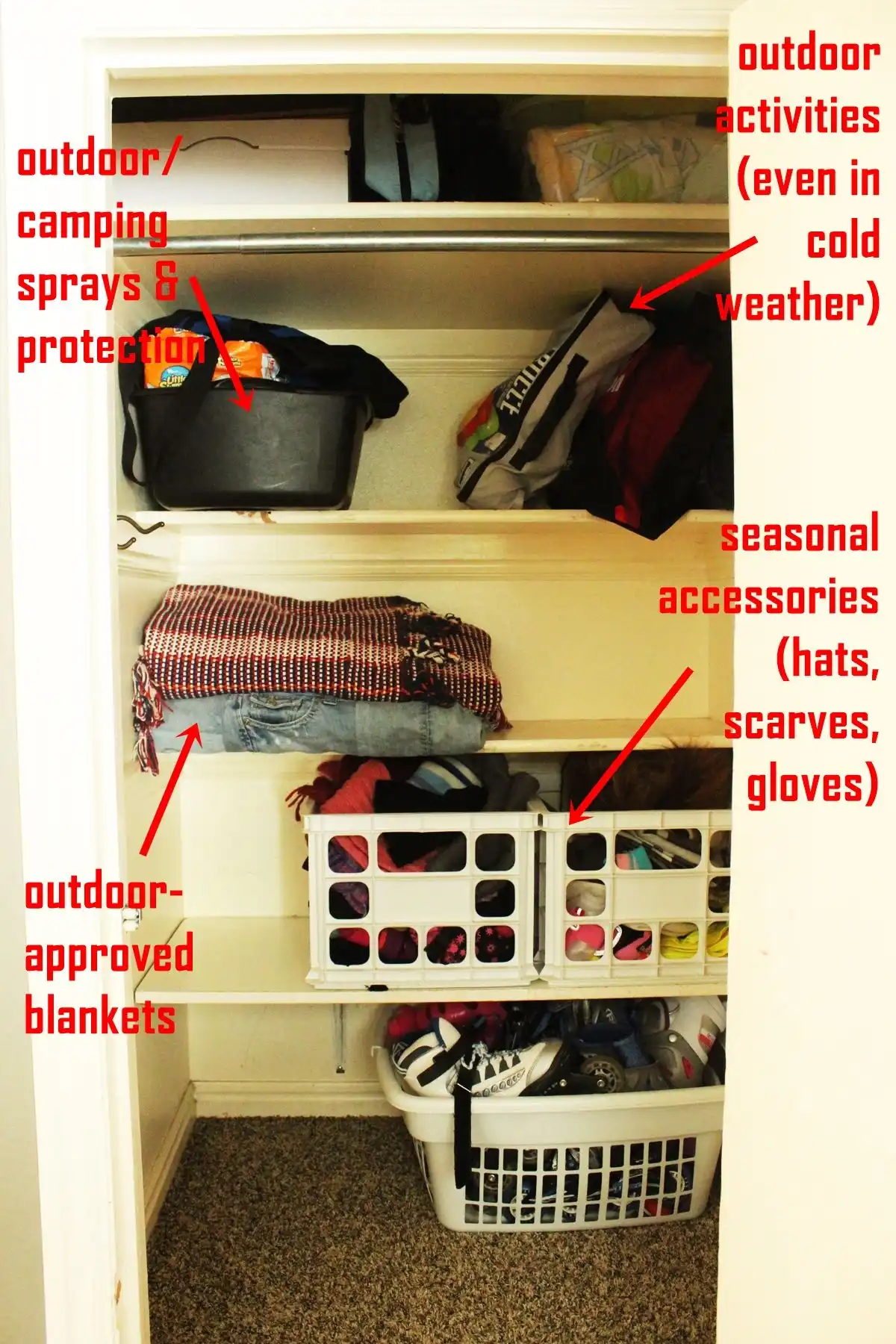 Your decluttering efforts pay off as you stock
