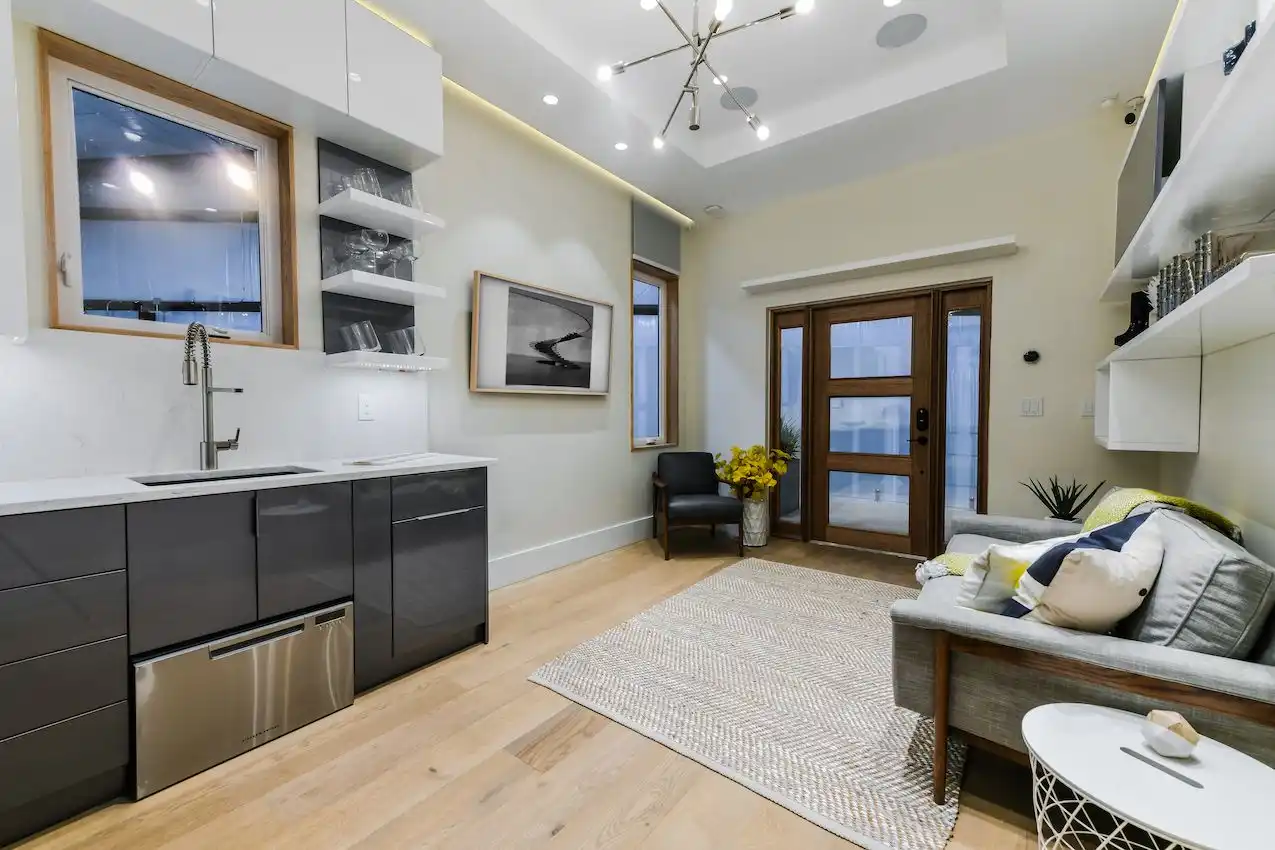 The open plan serves today;s homeowners who want to interact with family members in the kitchen.