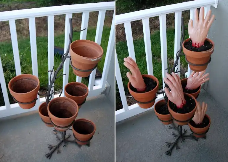 Zombie planter hands