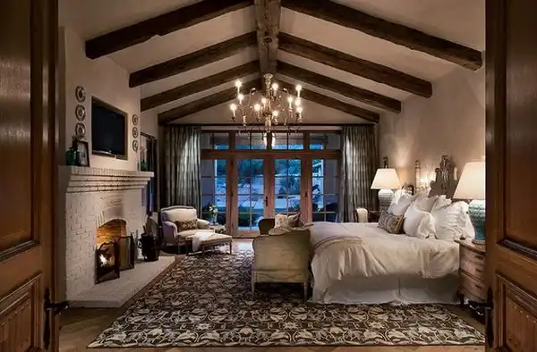 A fireplace will make the room more luxurious