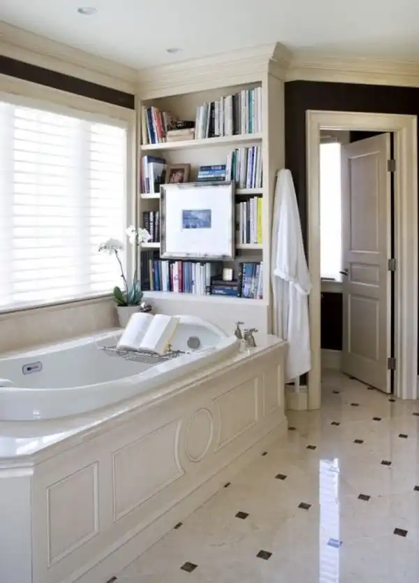 Above bathtub books1