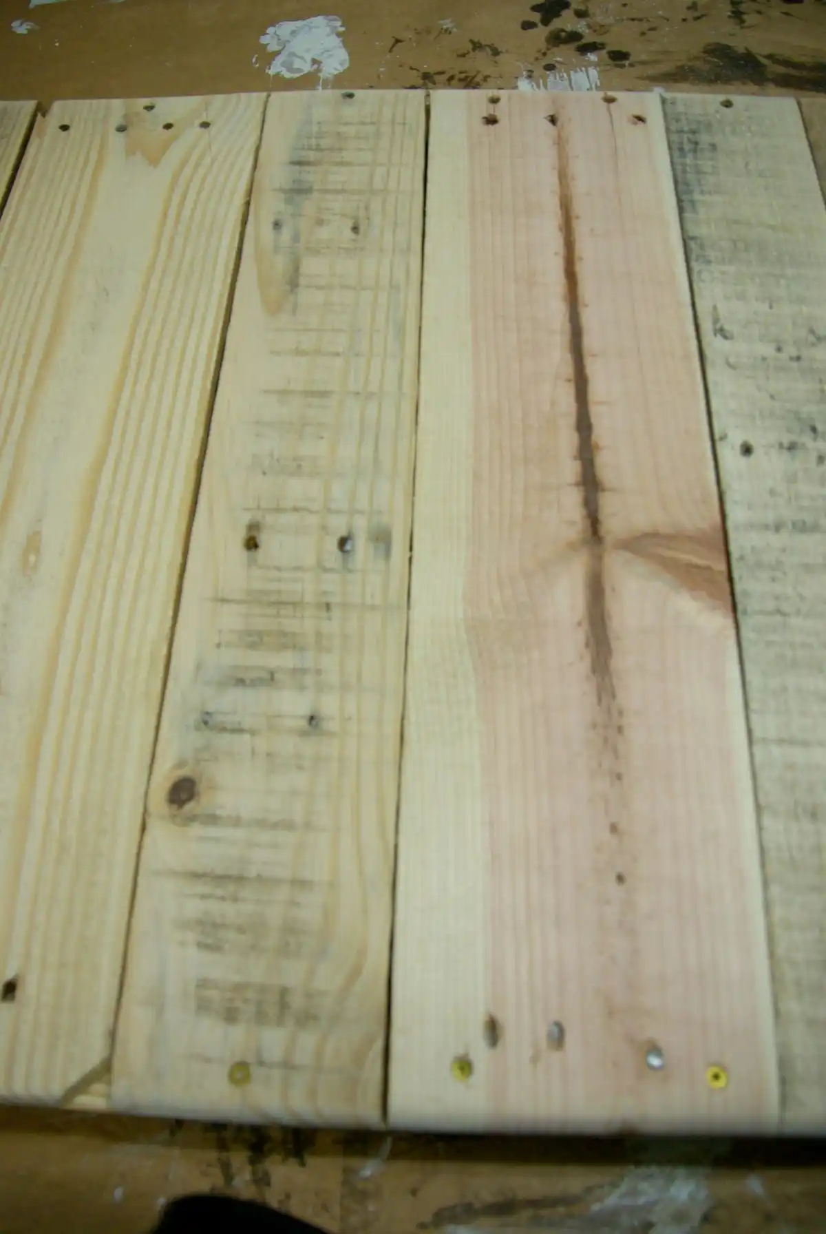 After wood is sanded down
