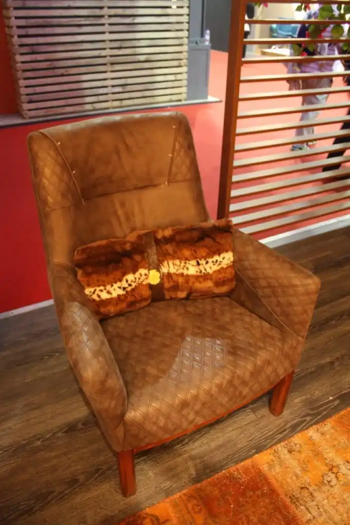 Another twist on the Chesterfield from Alfema has more quilting and almost no tufting.