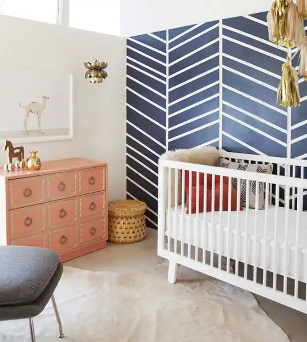 Animal print wall nursery wall geometric