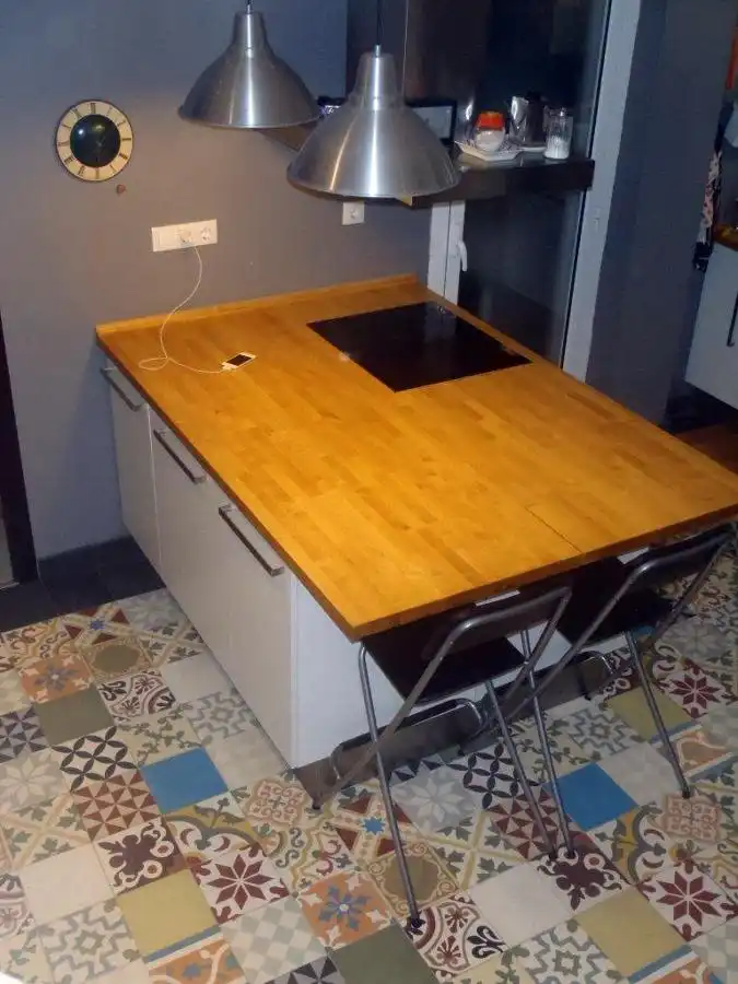 Another kitchen floor patchwork job