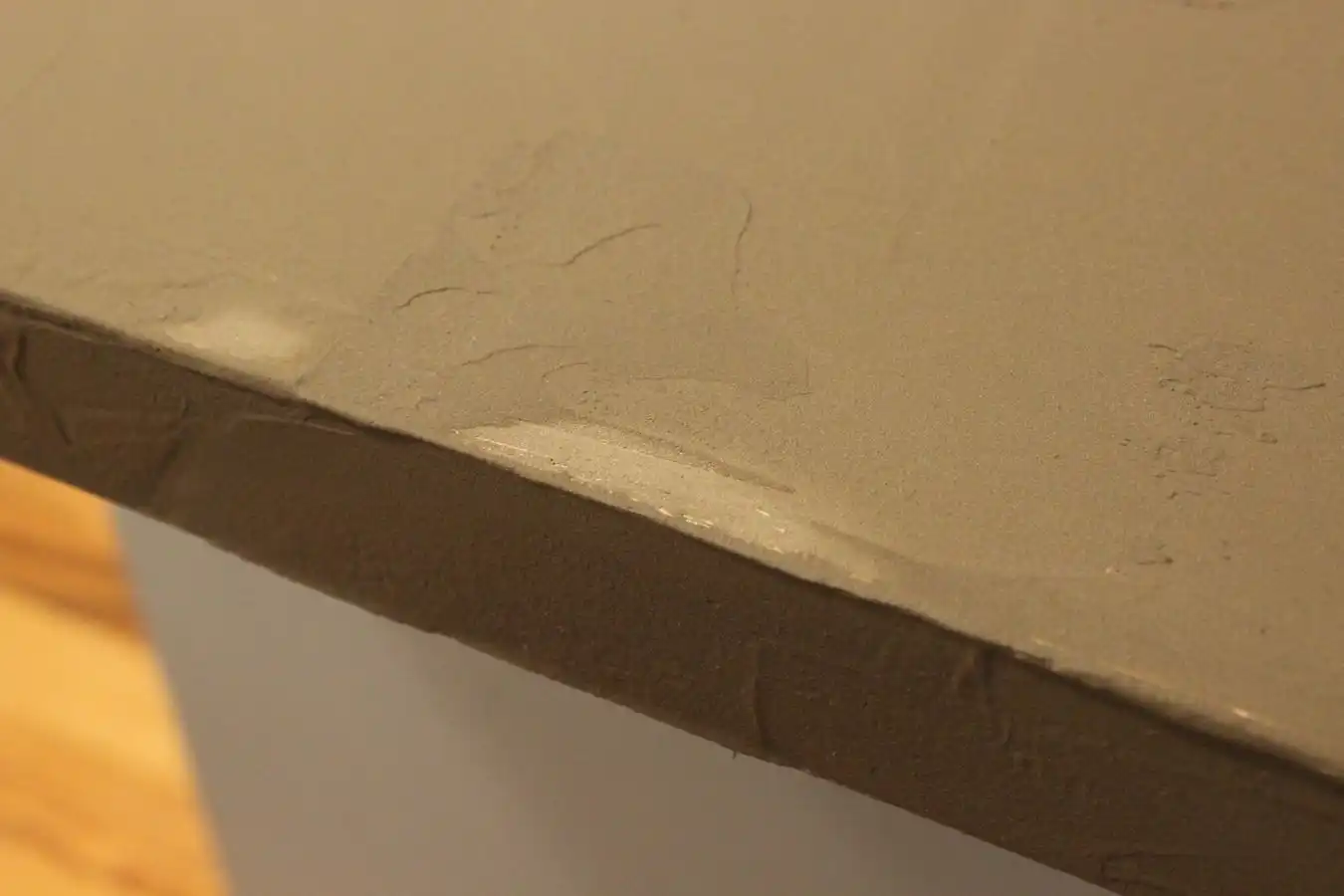 Apply concrete mix on top