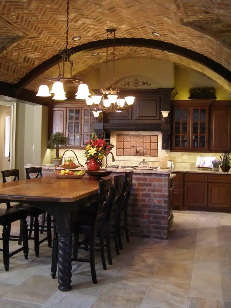 Arched ceiling bricks