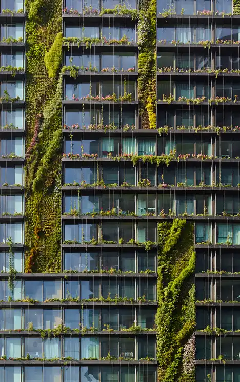 architect Jean Nouvel and botanist Patrick Blanc Vertical Garden