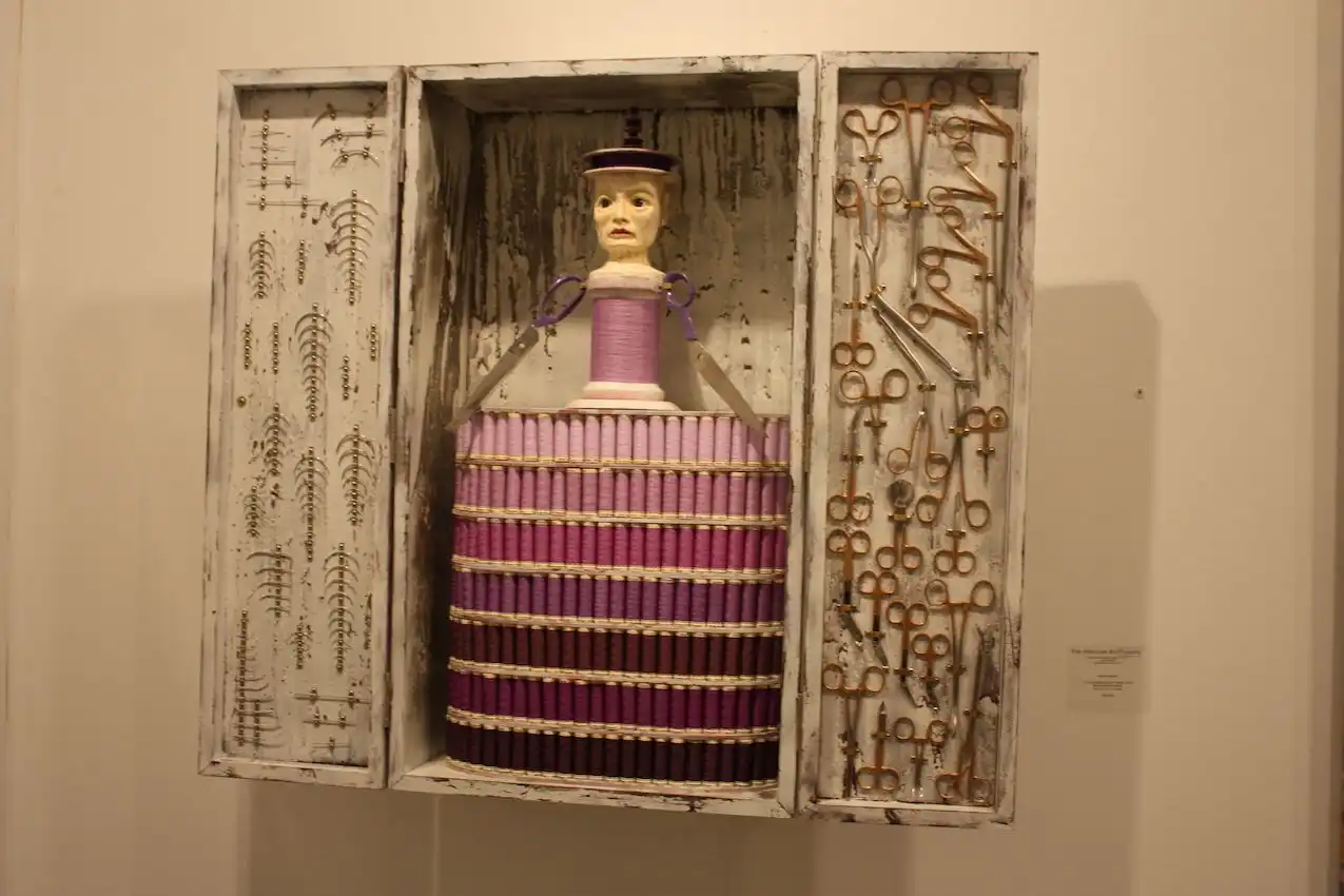 Another example of the mundane transformed into art is this curio piece by Cuban artist Carlos Estevez.