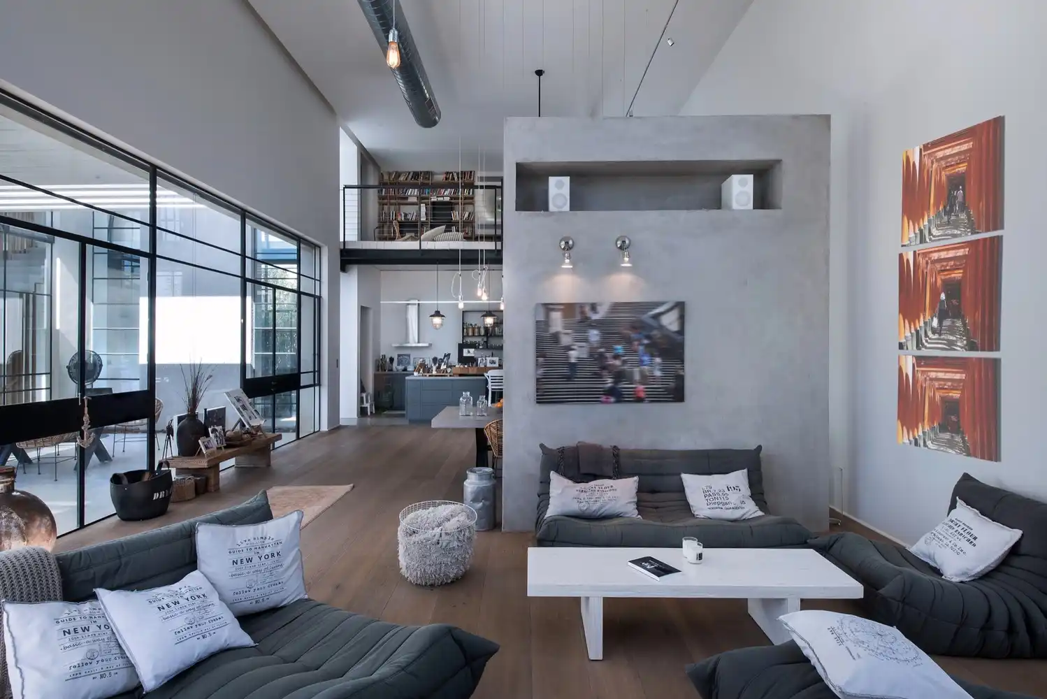 ash gray living room