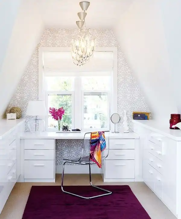 Attic home office design