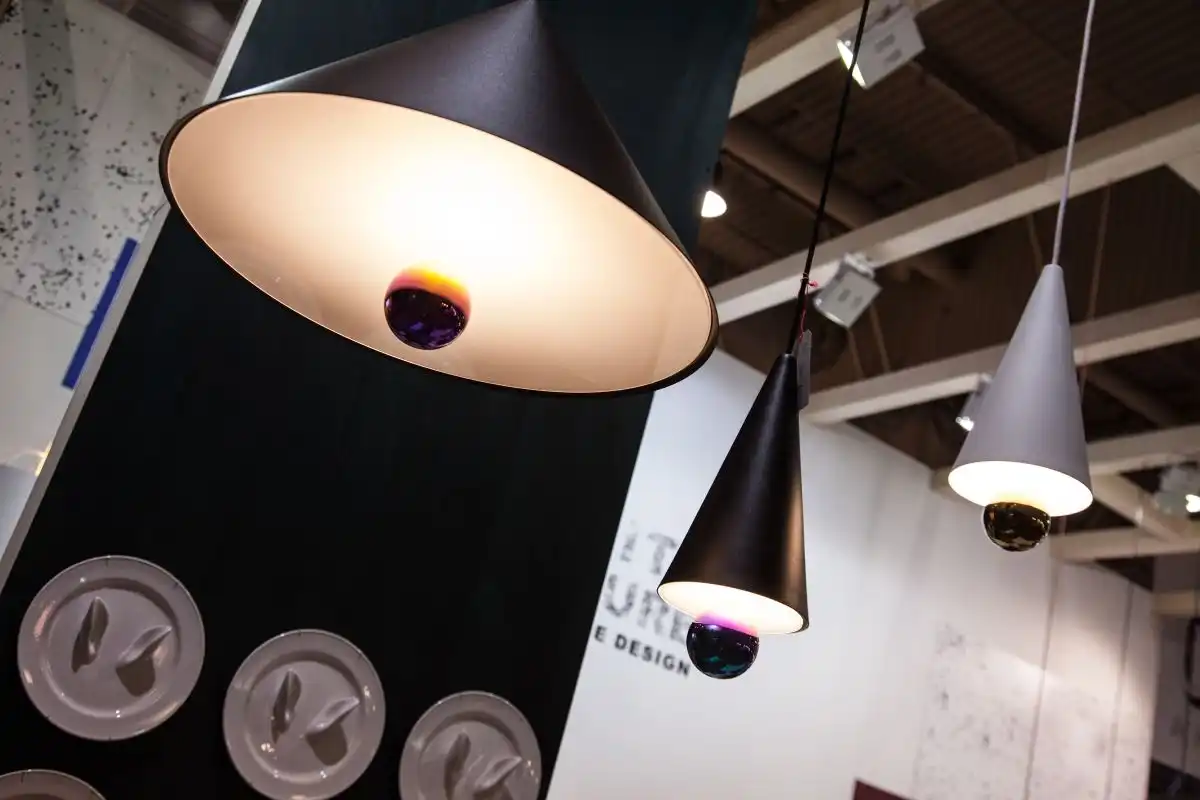 balled cone pendants