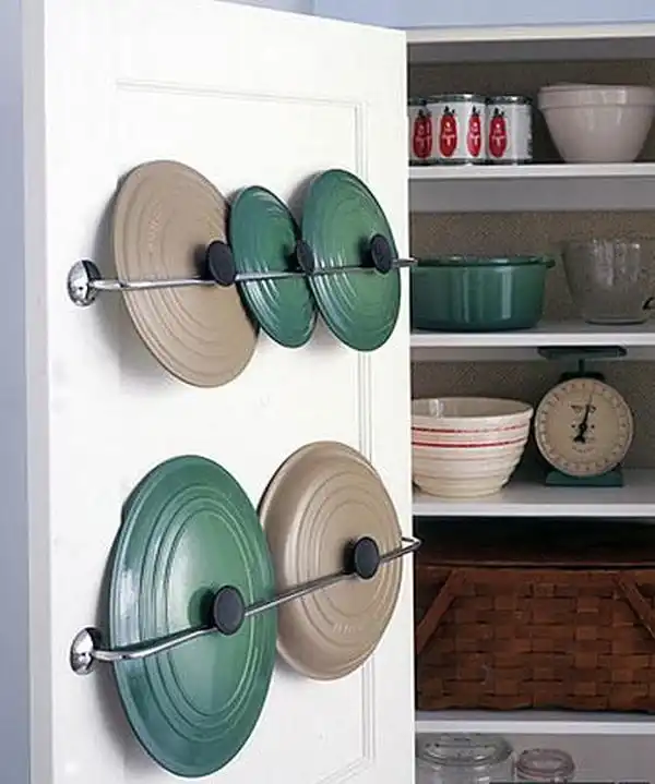 Bars inside cabinet doors