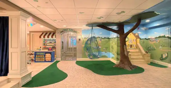 Basement playroom