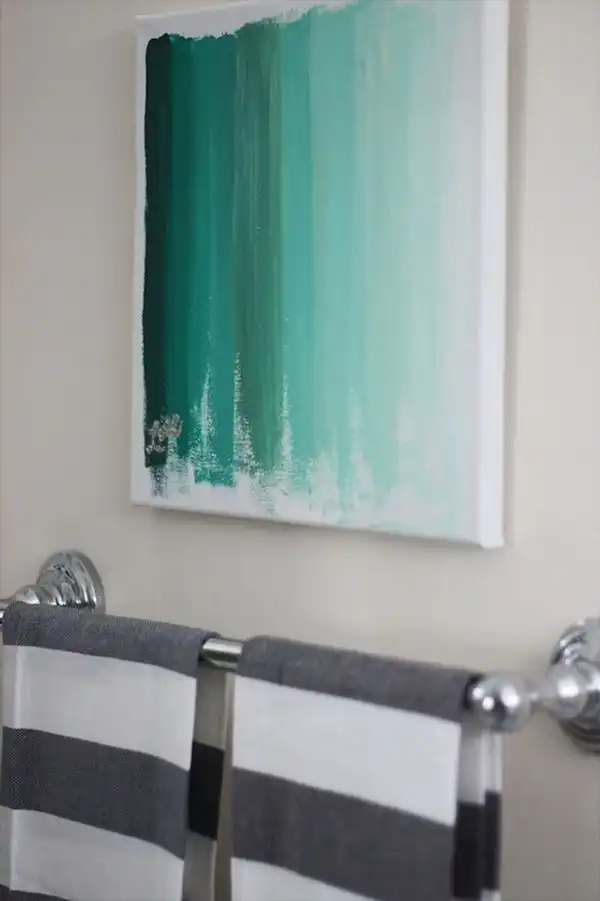 Bathroom ombre wall art1