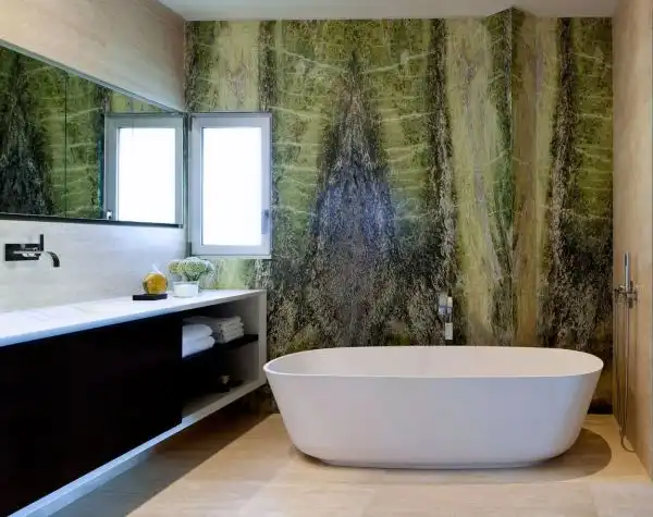 Beautiful wall bathroom