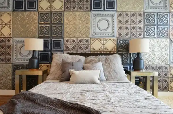 Bedroom patchwork tiles