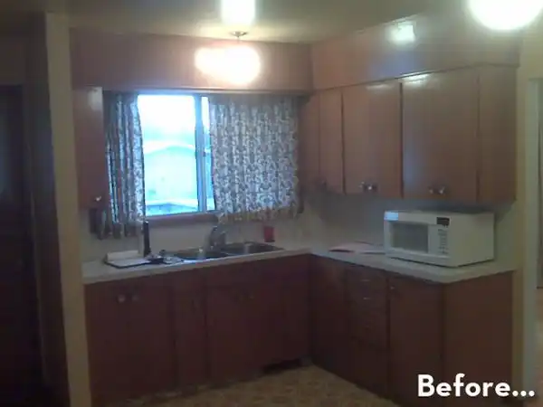 Before after kitchen one amazing home renovation