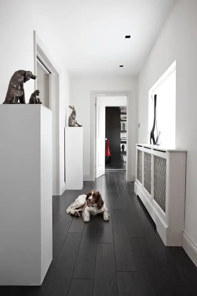 black laminate flooring