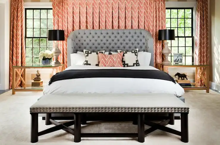 Black mint bathroom coral