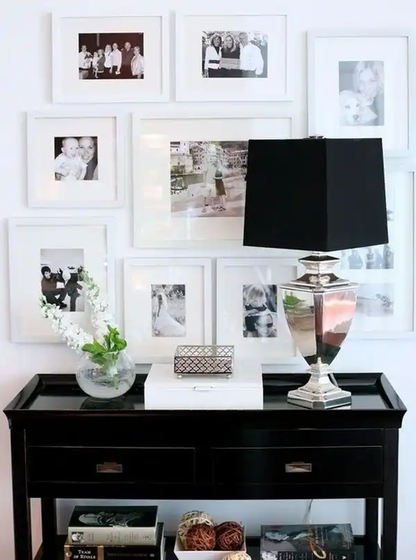 Black white frames