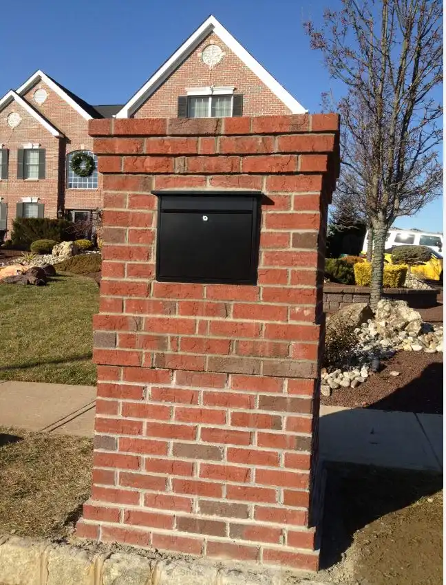 Brick mailbox