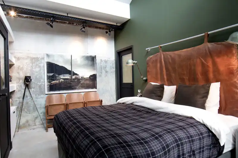Bricks amsterdarm garage loft bedroom