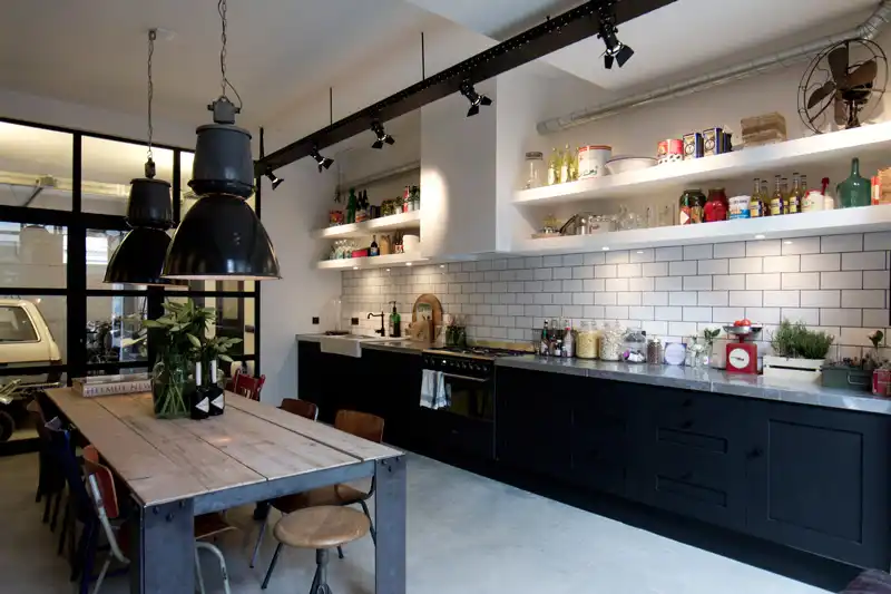 Bricks amsterdarm garage loft subway tiles