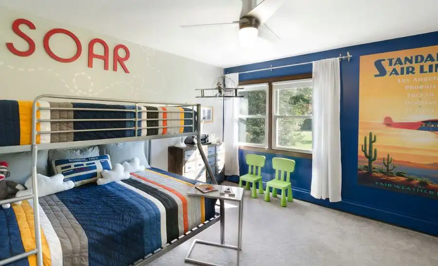 Bunk beds for boys room metalic frame
