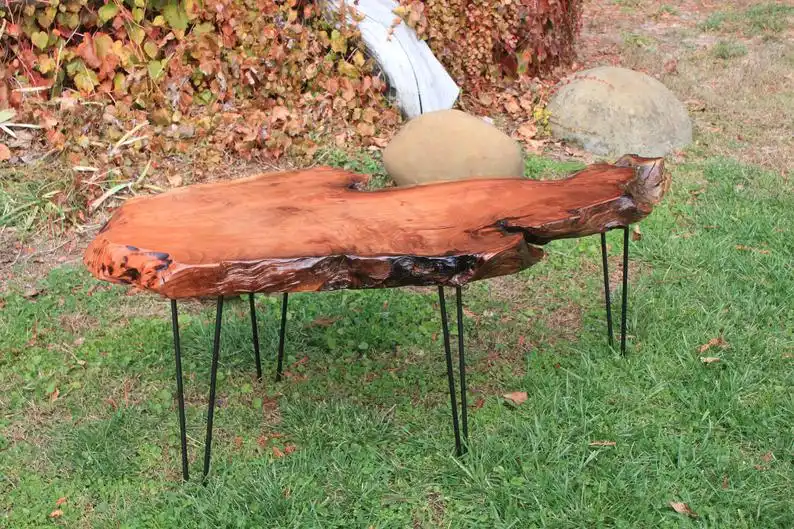 Burlwood coffee table