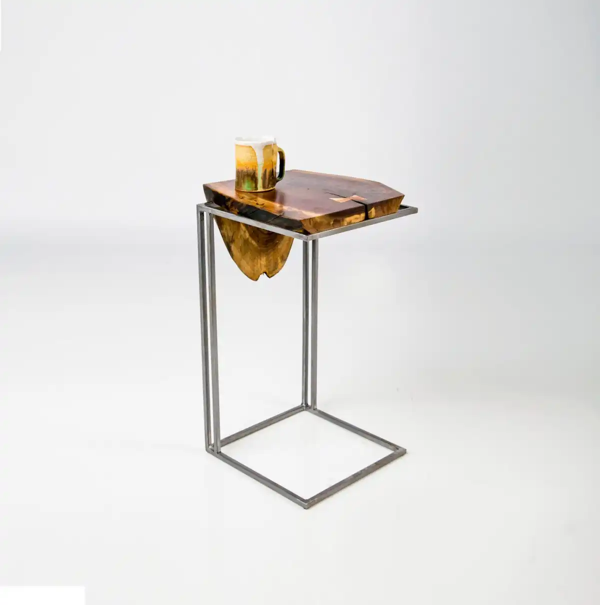 C table solid black walnut