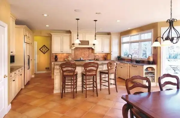 Ceramic tiles kitchen floor