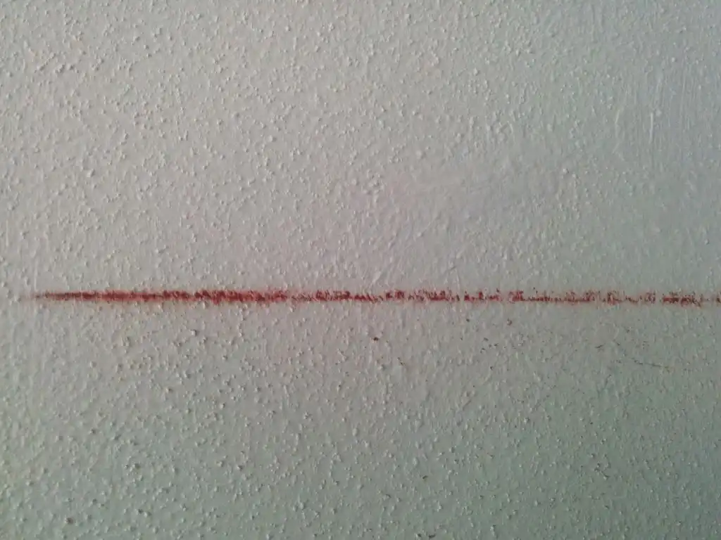 Chalk line mark on wall x on wall2