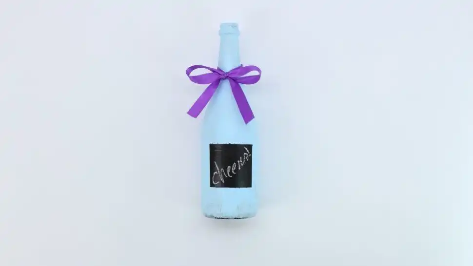 chalkboard paint bottle DIY