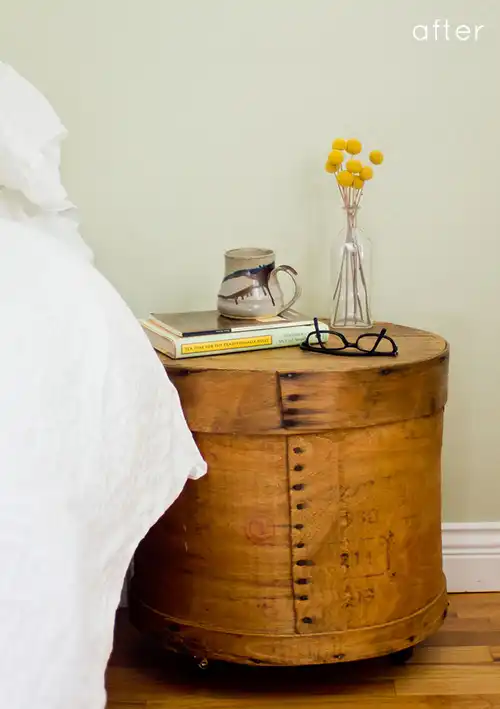 Add a little charm to your bedroom with a unique DIY bedside table