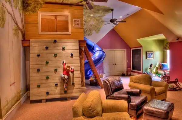 Climbing wall for playroom