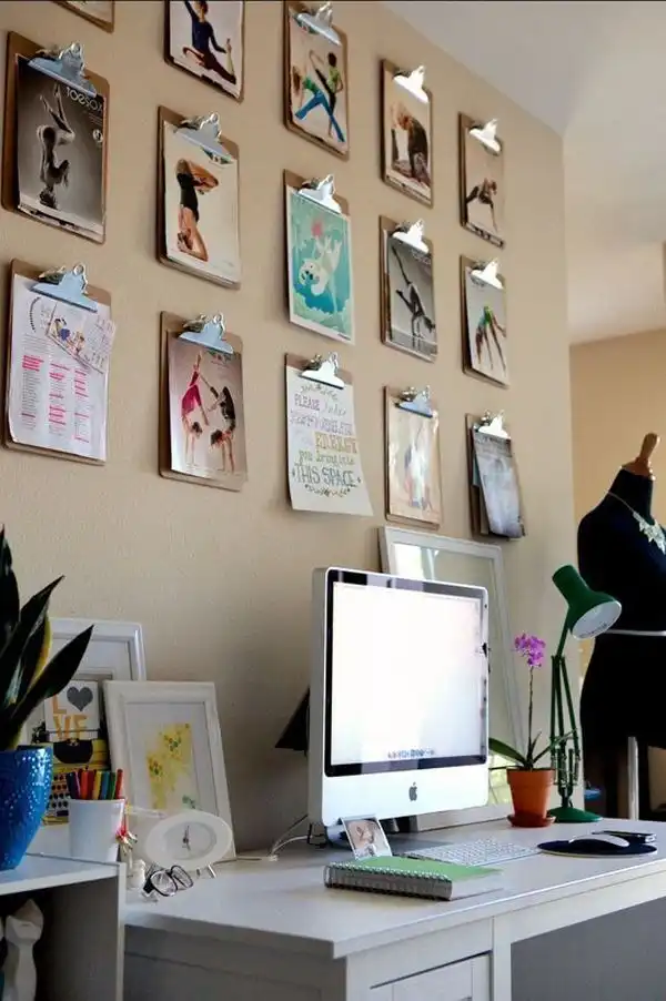 Clipboard wall art