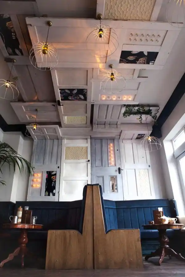 Coffee shop old doors