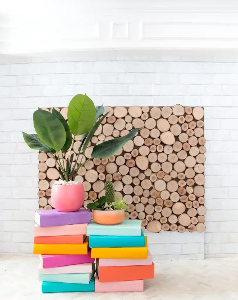 colorful plant stands