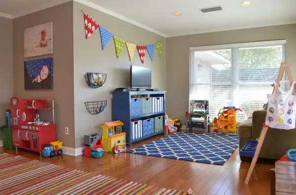 Colorful containers for toys