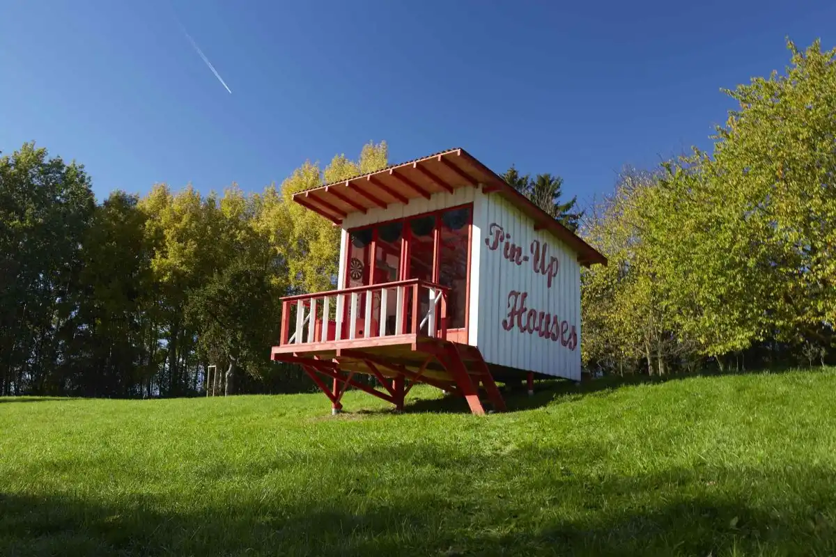 Compact tiny house exterior